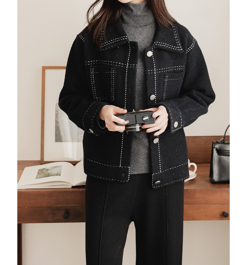 재킷 모델 착용 이미지-S23L43