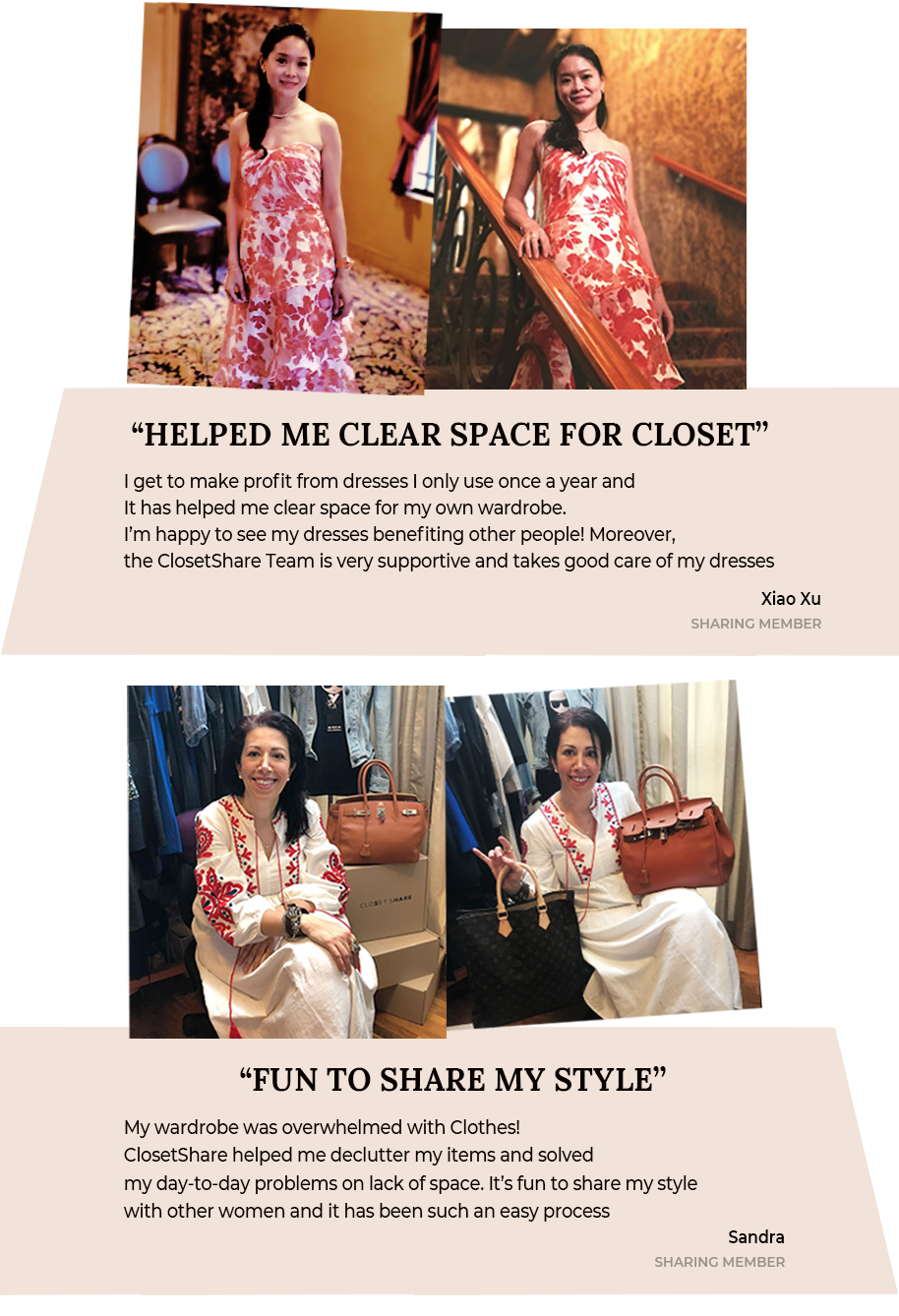 Sharing bag banner m