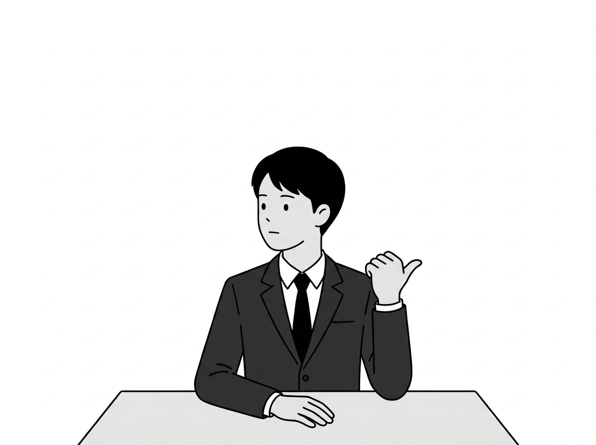 Same bare consultation office throughout: one plain table, t