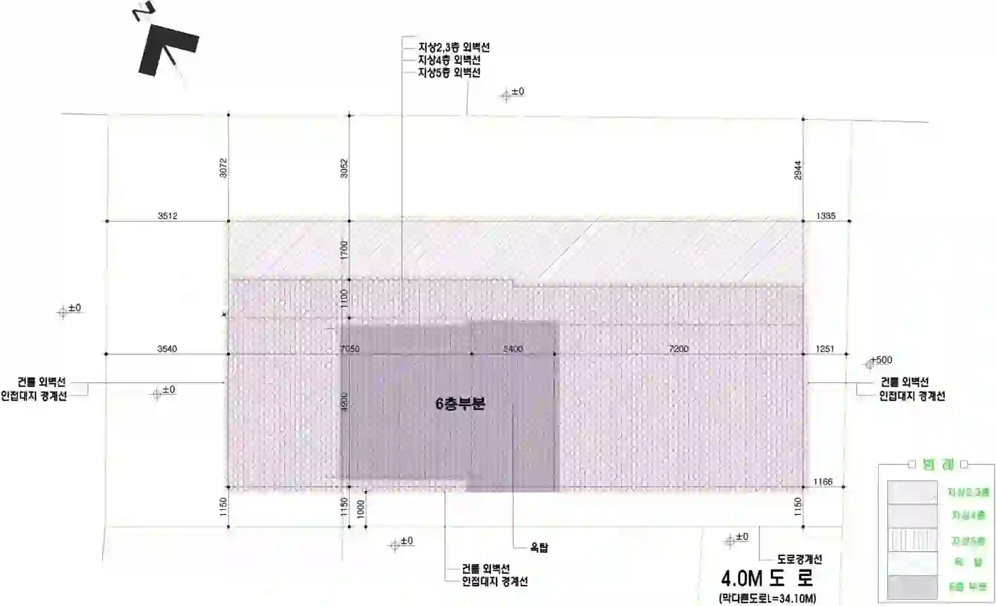 연희동다세대주택 배치도 이미지