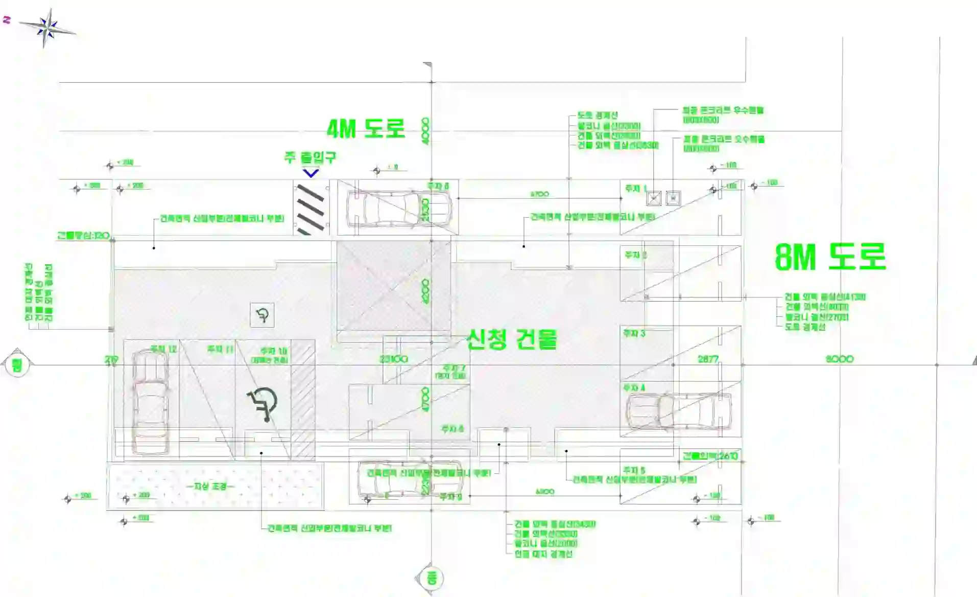영동리치빌 배치도 이미지