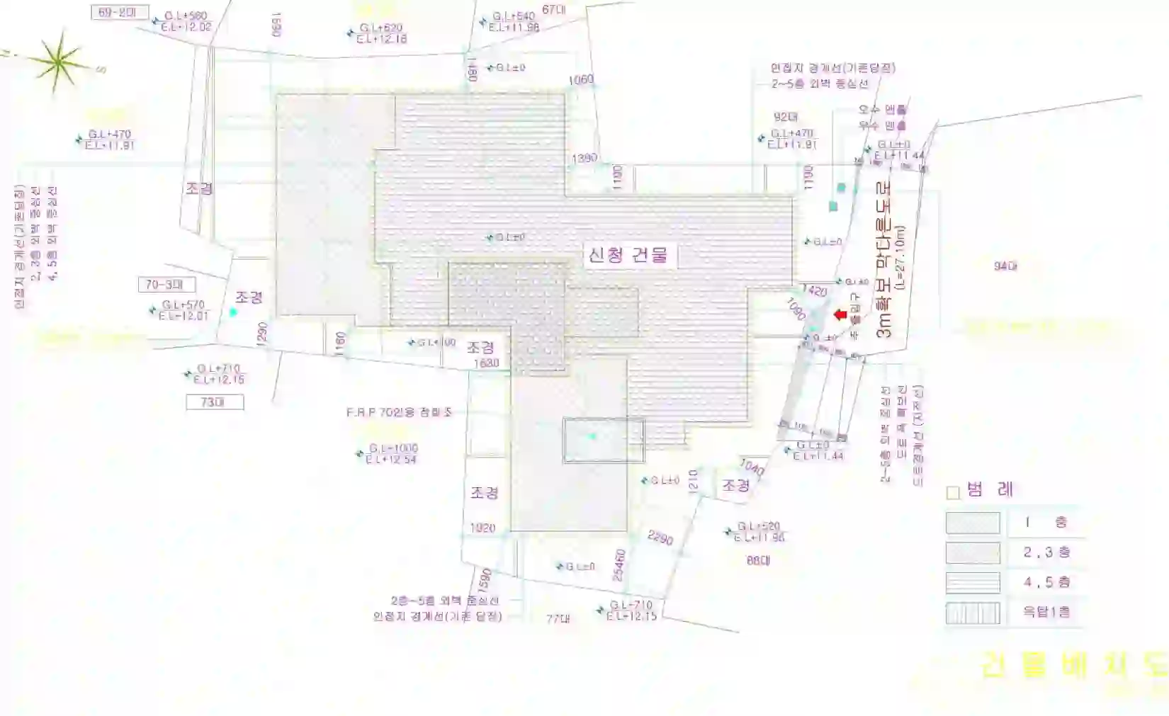 대로빌Ⅲ 배치도 이미지