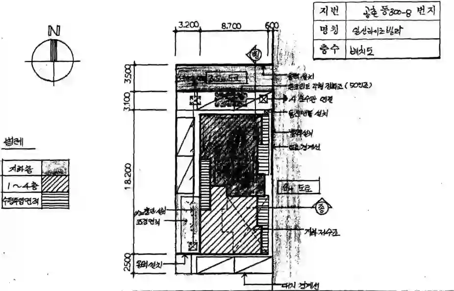 일신하이츠빌라 배치도 이미지