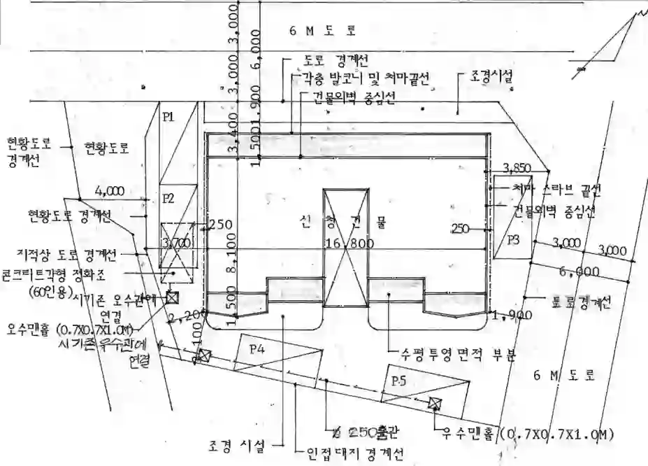 대산그린빌라 배치도 이미지