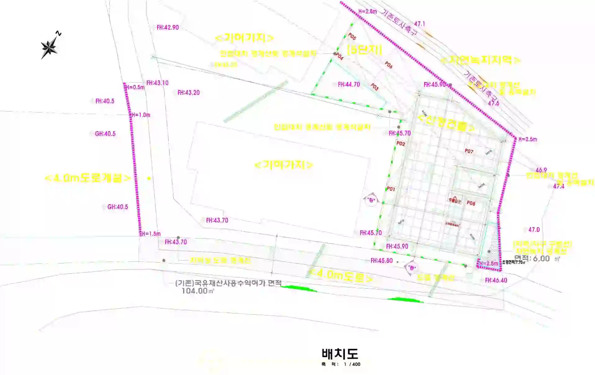 세종명가105동 배치도 이미지