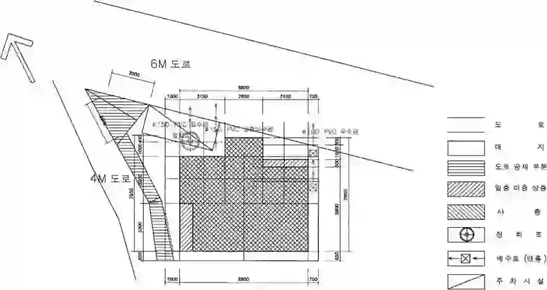 사직동다세대주택 배치도 이미지