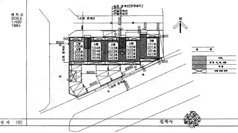 그린빌라 배치도 이미지
