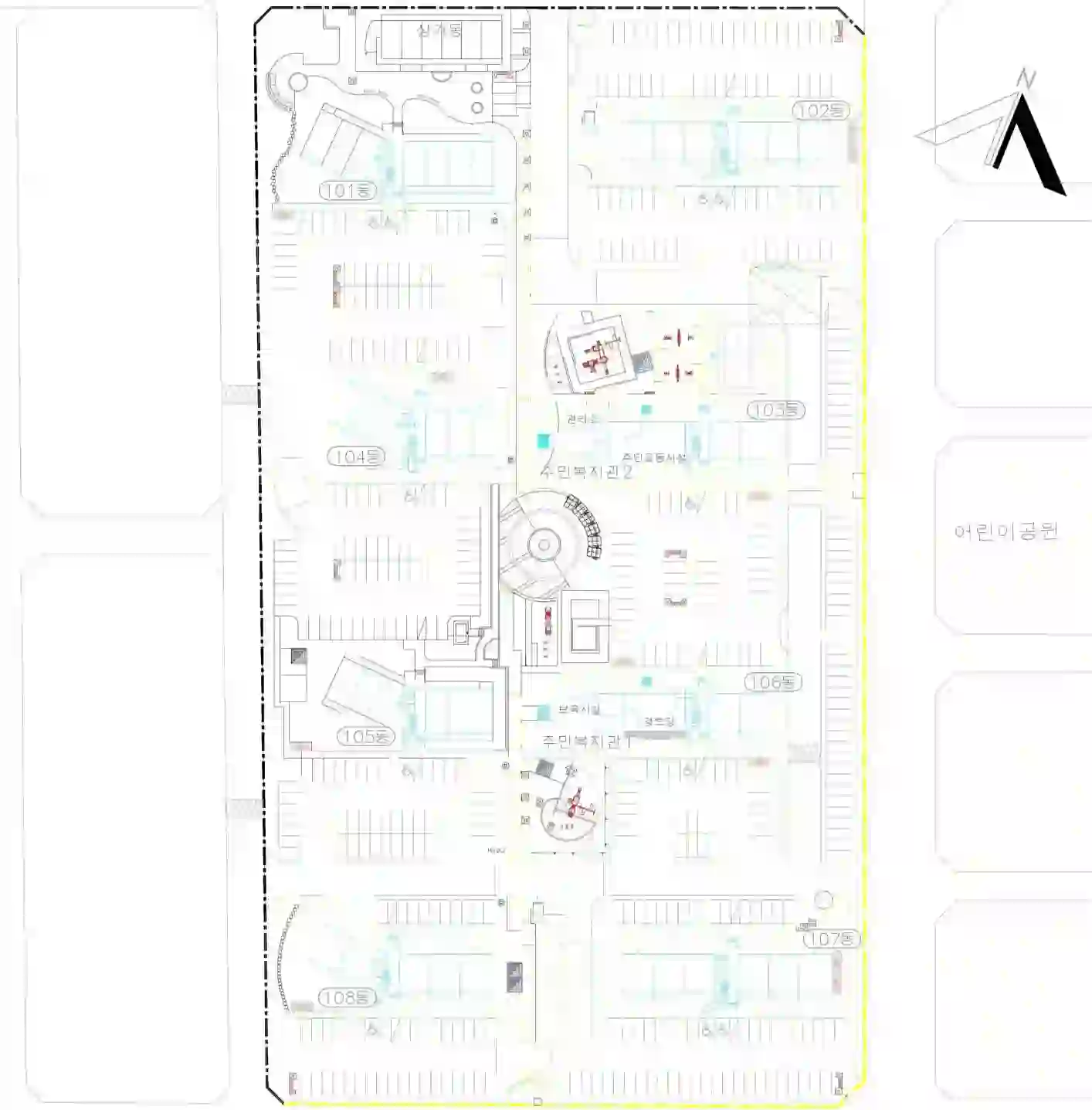 주공 아파트 배치도 이미지