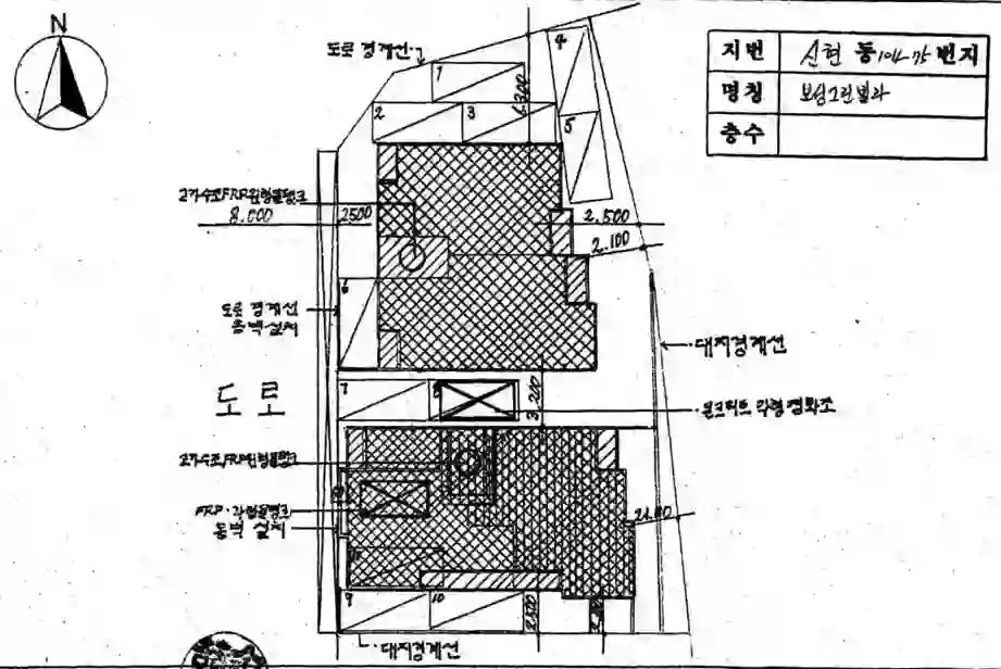 보성그린빌라 배치도 이미지