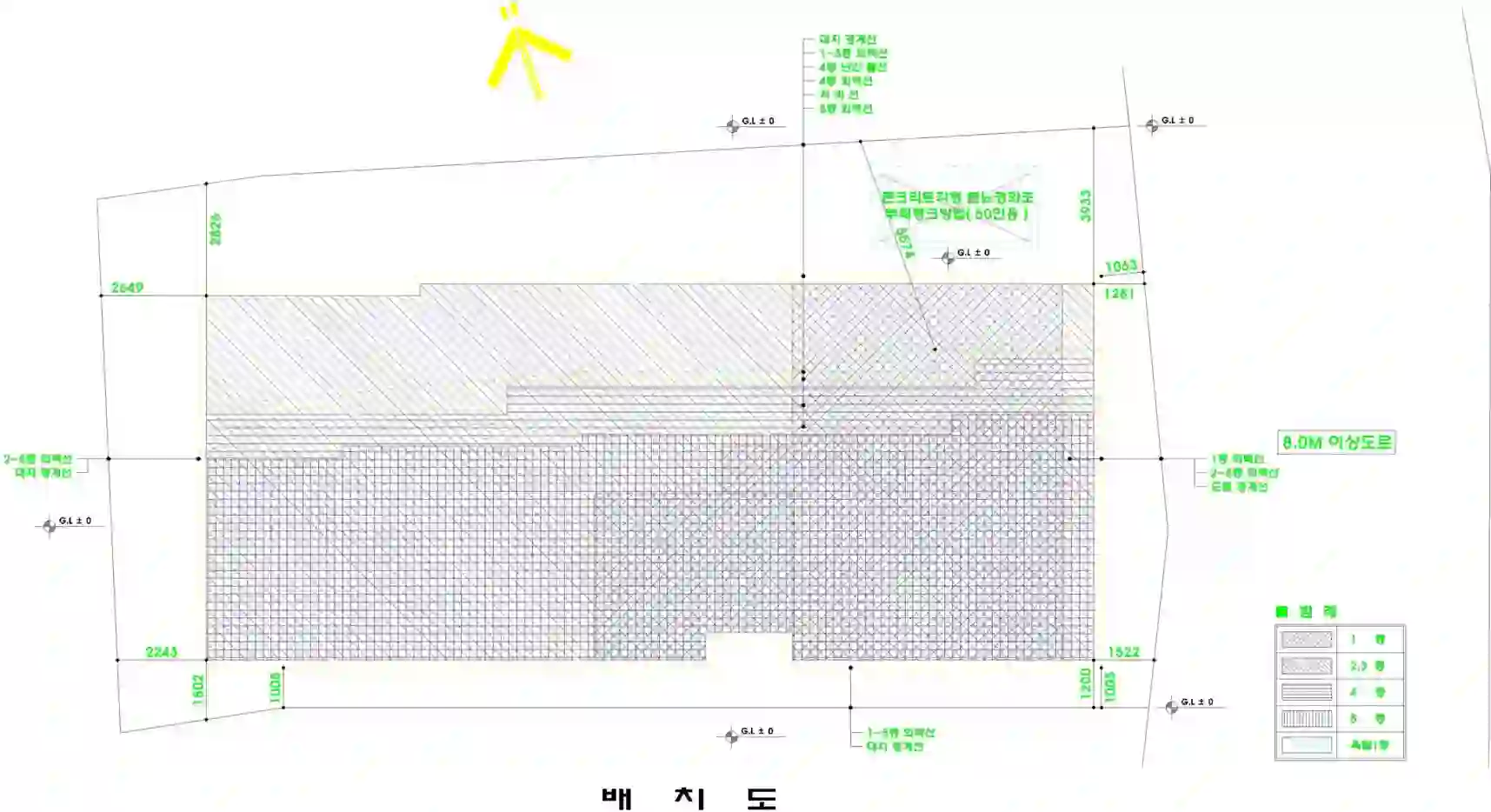 초원그린빌 배치도 이미지