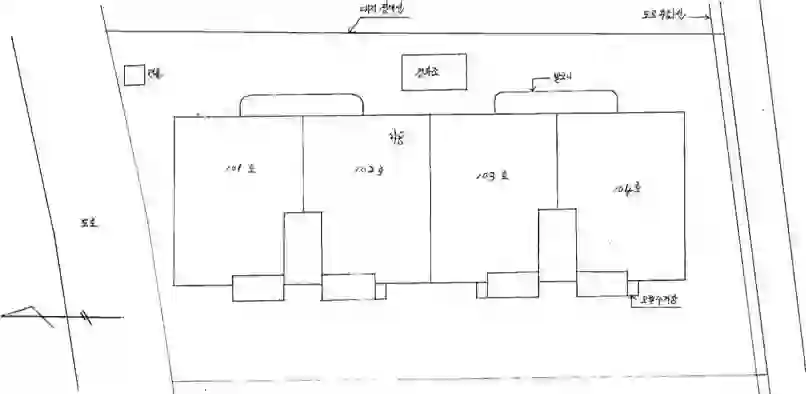 화송연립 배치도 이미지