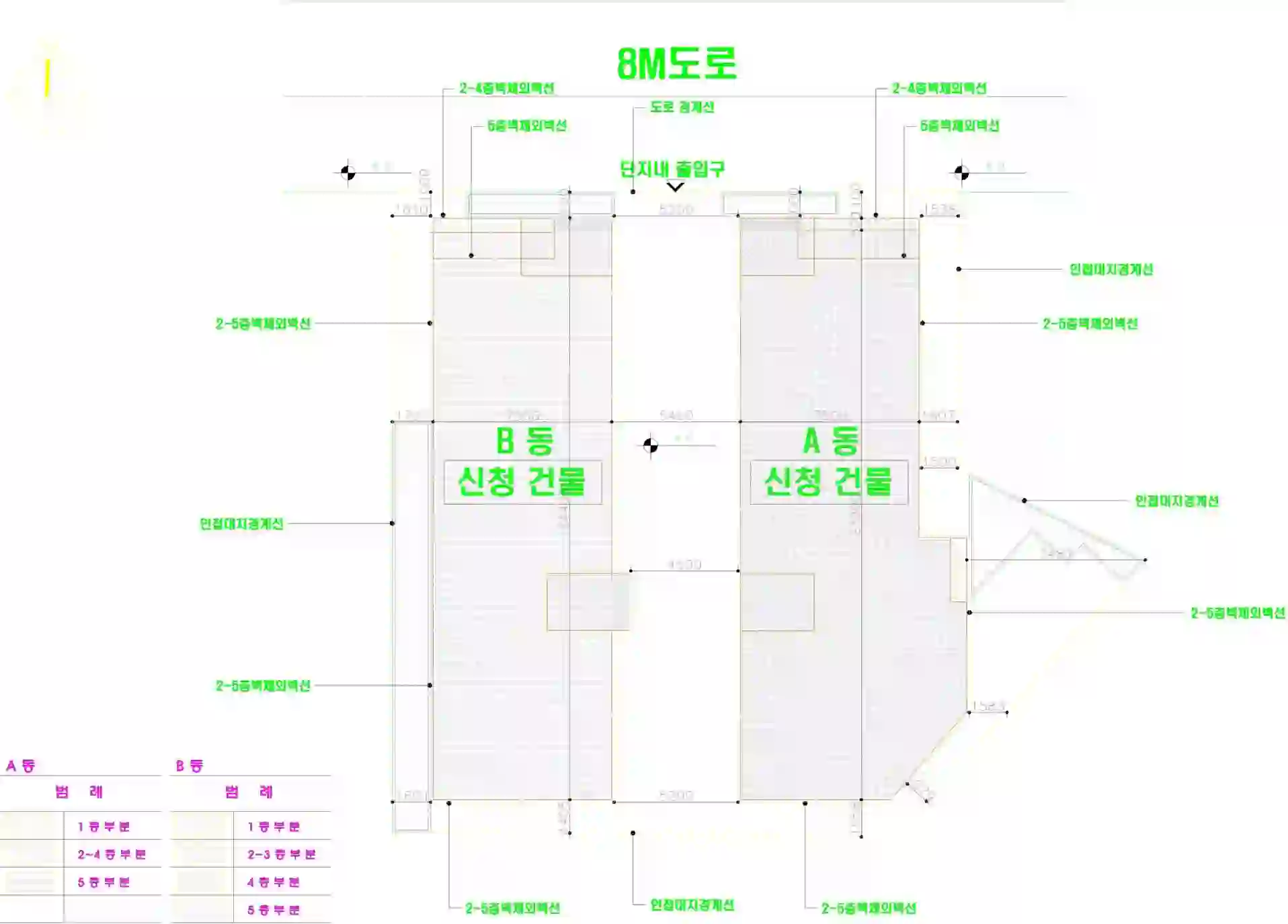 해송하이빌 배치도 이미지