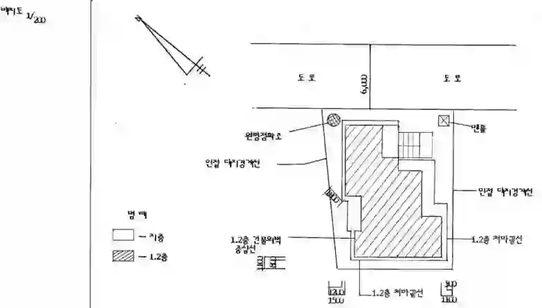 다세대주택 배치도 이미지