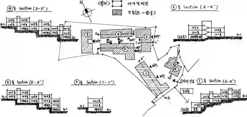 화성아파트 배치도 이미지