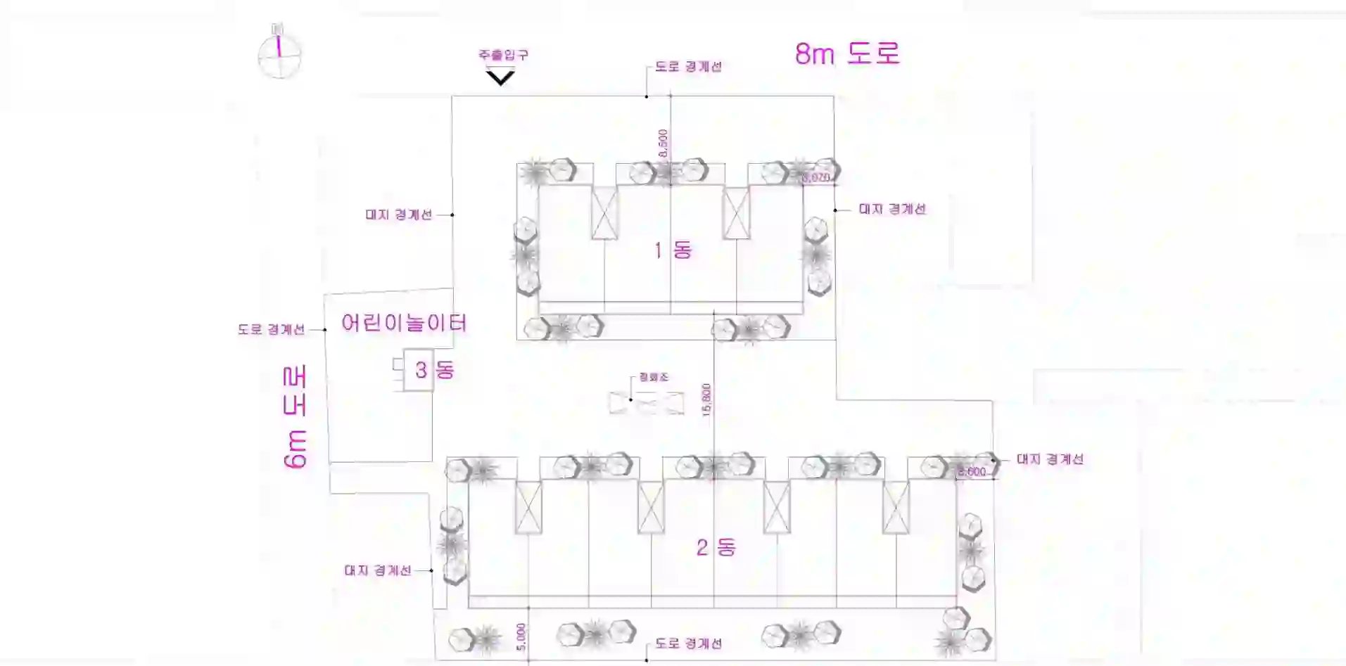 대화아파트 배치도 이미지