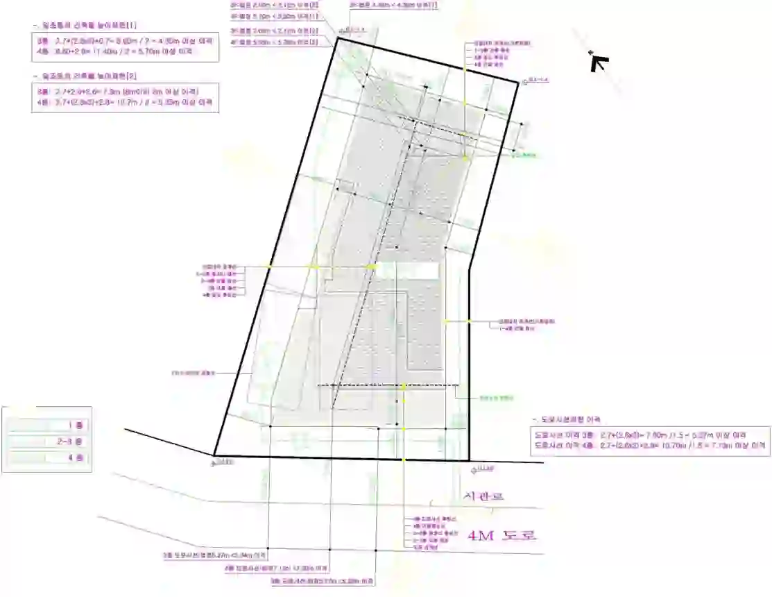 정원빌라 배치도 이미지