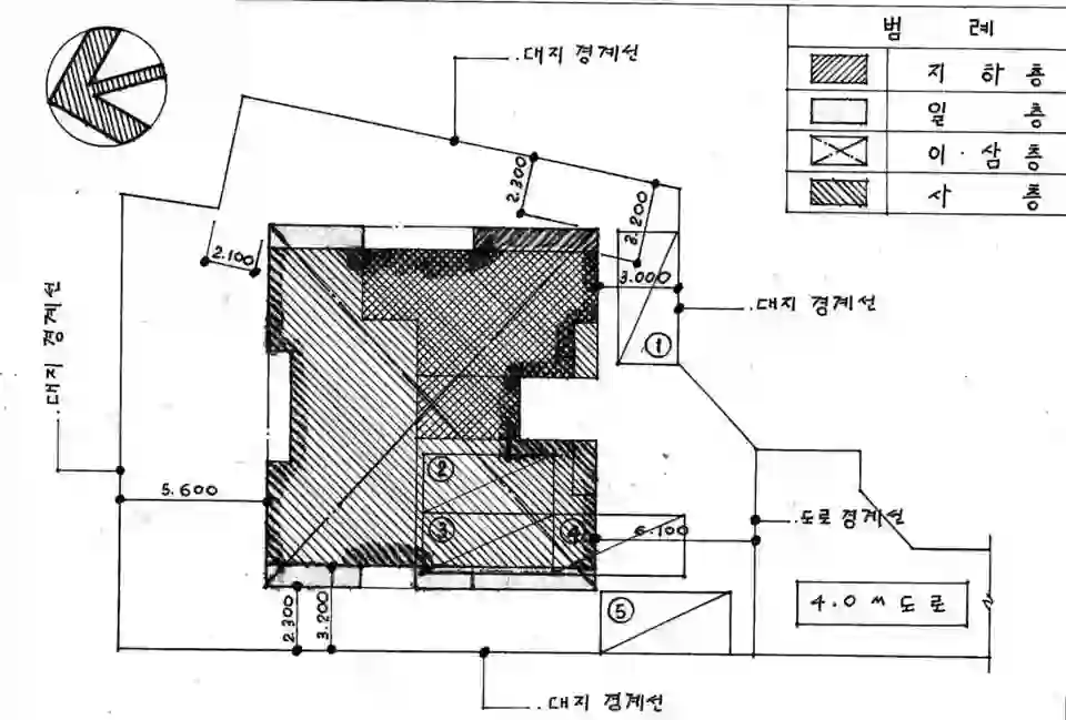 방주빌라 배치도 이미지