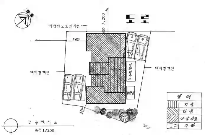 성우빌라 배치도 이미지