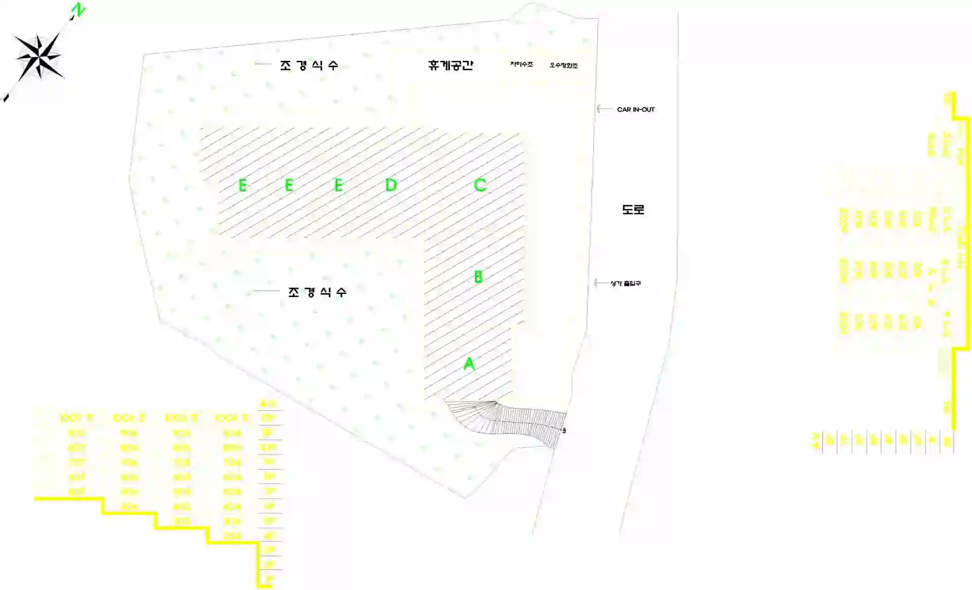 일원타워맨션 배치도 이미지