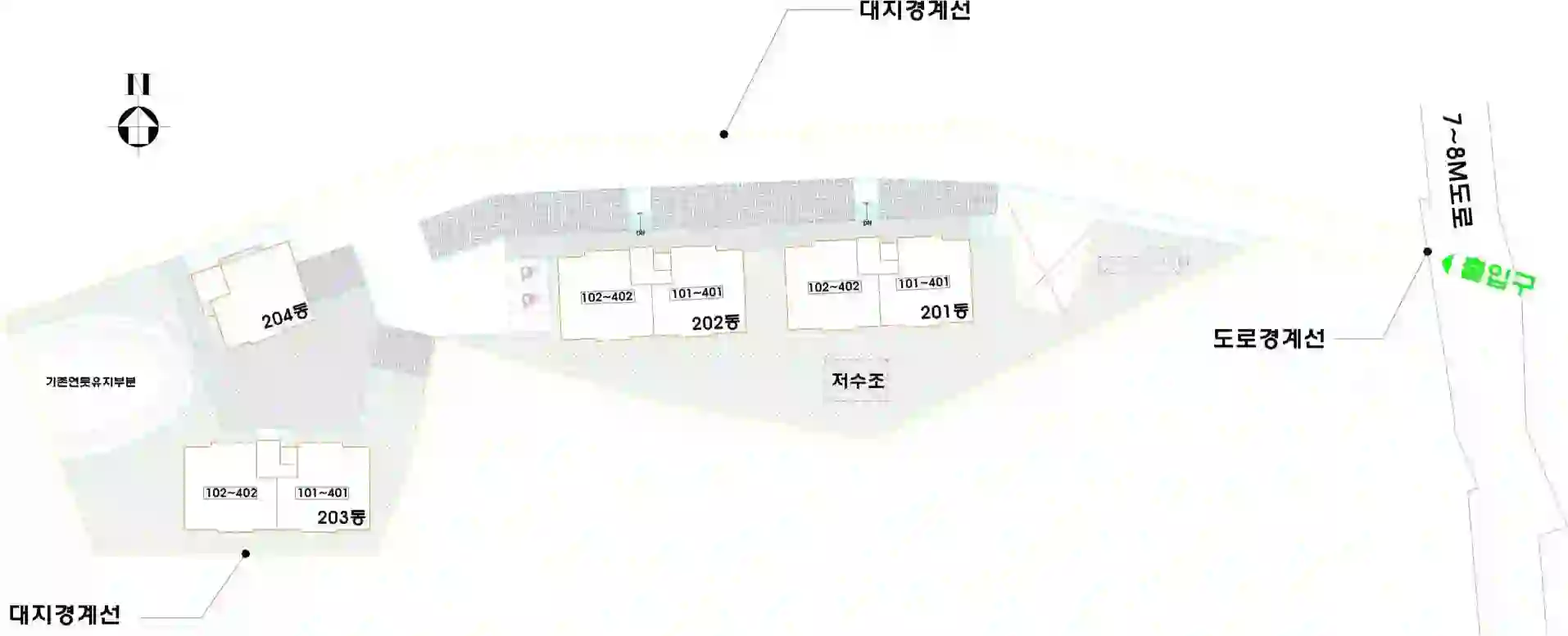 오름빌리지2차 배치도 이미지