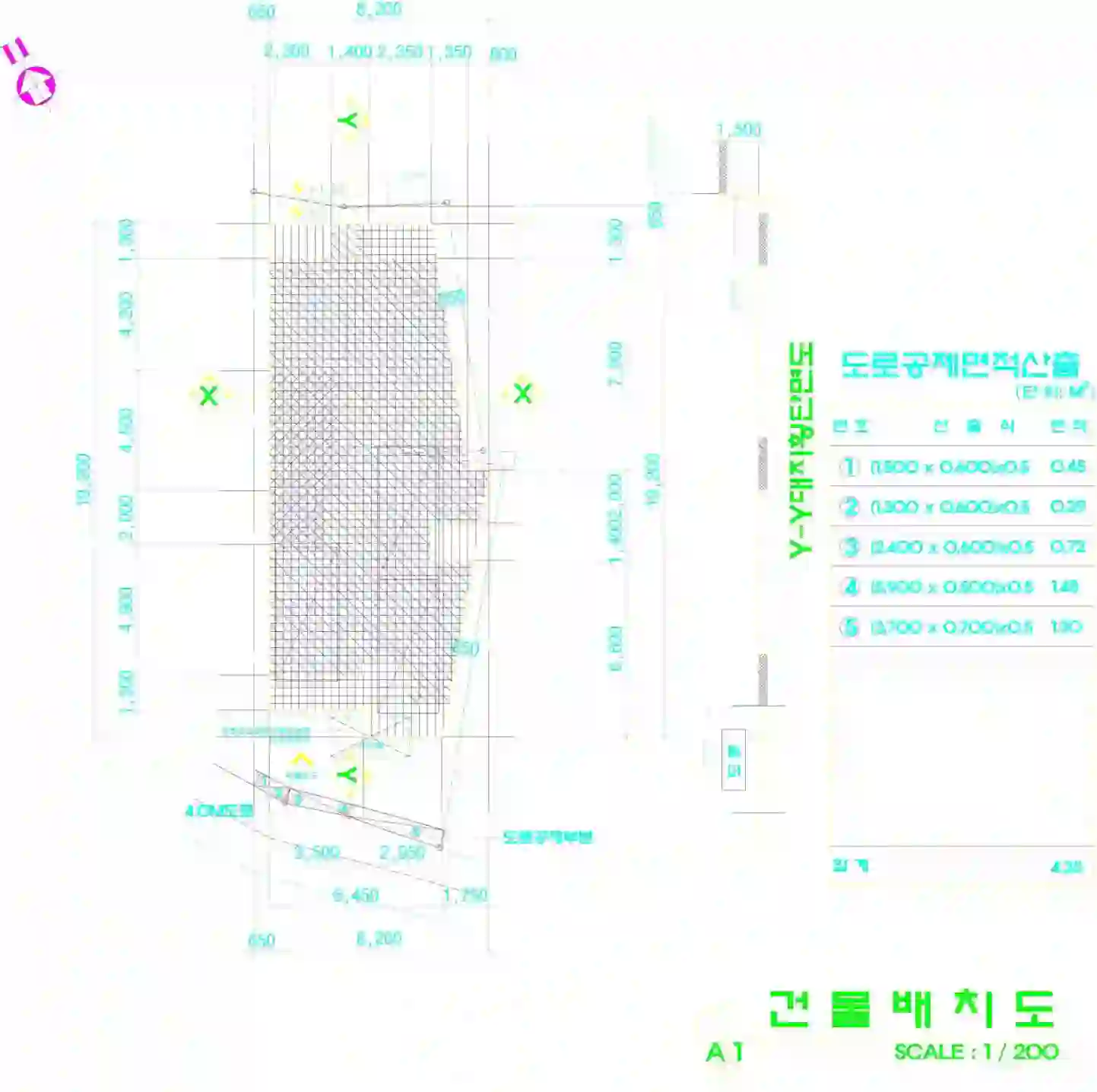 한솔빌 배치도 이미지