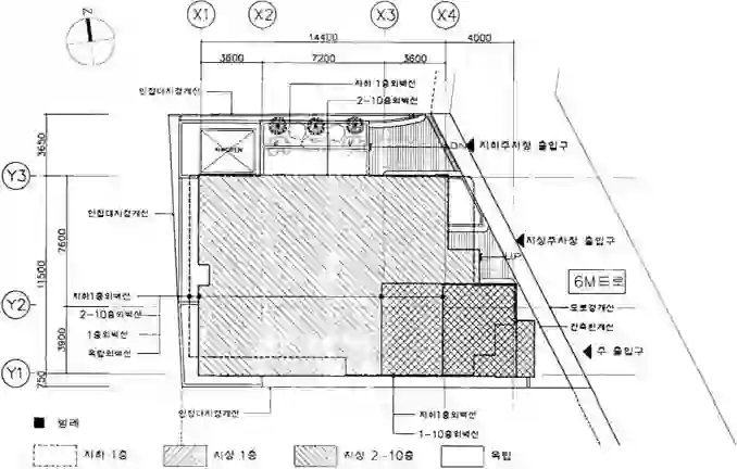 대학캠퍼스텔 배치도 이미지