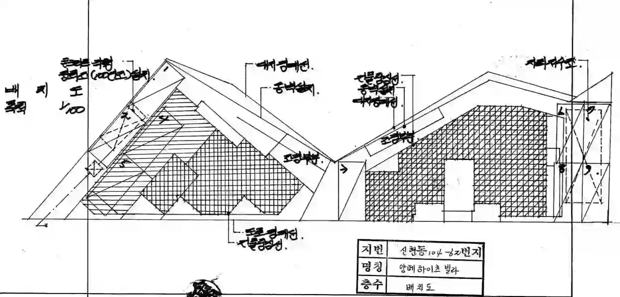 양떼하이츠빌라 배치도 이미지